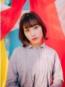 フラミューム たまプラーザ(flammeum) 外はねボブ×アッシュブラウン【フラミュームたまプラーザ】