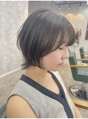 ショートウルフ/マッシュショート/ダークブラウン
