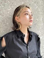 サンク 原宿 表参道(cinq)&nbsp;フェイスフレーミングインナーカラーイヤリングカラーハイライト