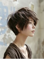 アルトリスト(Altruist Aging×HAIR&SPA)&nbsp;☆イメチェンピンクベージュアンブレラカラー前髪クールショート