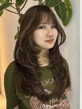 ヨロ 小岩(YOLO) ハイライトレイヤーカットダブルカラーイルミナカラー縮毛矯正