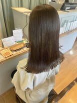 ブレス ヘアー clara店(Bless HAIR)&nbsp;10代20代人気/オリーブベージュ/インスタ人気/切りっぱなしロブ