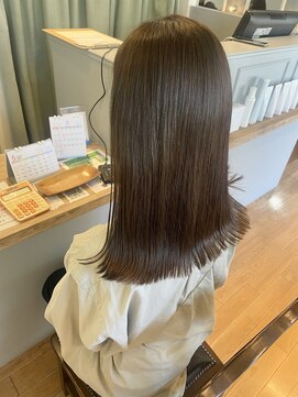 ブレス ヘアー clara店(Bless HAIR) 10代20代人気/オリーブベージュ/インスタ人気/切りっぱなしロブ