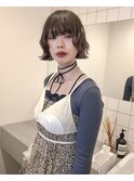 クラシックボブ　ウェーブヘア　外ハネボブ