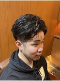 銀座　理容室　ナチュラルパーマ　ビジネスマン