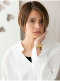 似合わせカットハイライトワンレン丸みショートY川口20代30代