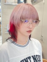 ピークアブー 原宿ハラカド(PEEK-A-BOO) フォックスカラーきつねホワイトペールピンクデザインカラー