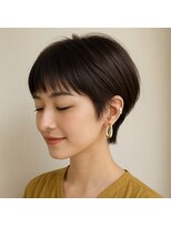 スープレックス ヘアーデザイン(SOUPREX HAIR DESIGN)&nbsp;黒髪ナチュラルショート　20代 30代 40代 50代 60代　髪質改善