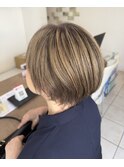白髪を活かした白髪ぼかしハイライト