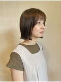 顔まわりゆるっとパーマ