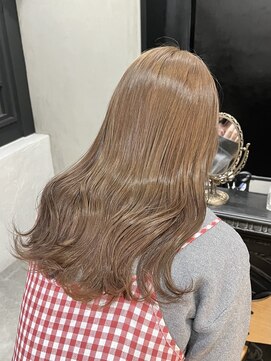 ノエル 池袋店(noel) manami×ミルクティーベージュ　ブリーチなしダブルカラー