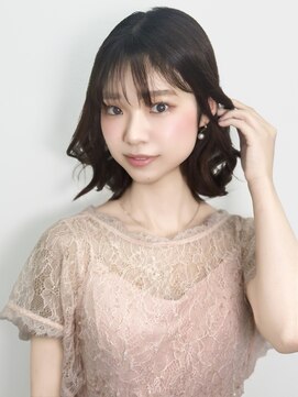 銀座ヘアセット。宣材サロモ編。ロブの巻き下ろしVOL3.0