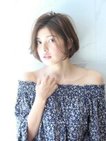 エムスラッシュ ソル センター南(M.SLASH SOL)&nbsp;■SOLセンター南・20-5■ミルクベージュ抜け感前下がりミニボブ