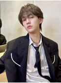 ♯men's/顔周り/ニュアンスパーマ/黒染め/韓国/ダウンパーマ