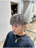 ホワイトメッシュ【ツイストパーマ】