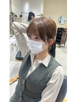 ビューバイネオリーブ 用賀店(Beau'r by neolive)&nbsp;ミルクティーブロンドデジタルパーマワンホンレイヤー［用賀］