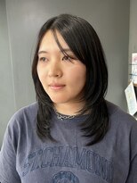 チェリーコーク ウブ(CHERRY COKE ubu)&nbsp;~ハッシュカットで暗めカラーでも重たくないヘアスタイルに~