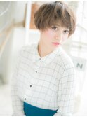 空気感ある襟足短めショートa