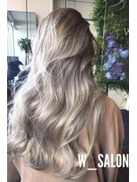 ダブル アンダーバー サロン(W_SALON) 【W_SALON 河原町】シルバー/ホワイト