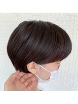 テラスヘア 新潟駅南(TERRACE hair)&nbsp;ワイドバングショート×オール ハイライトカラー