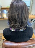 インナーブルーアッシュボブ