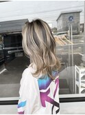 20代30代ハイライトバレイヤージュブリーチ立体感透け感