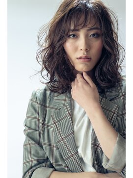 凪の旅先 大人可愛いミディアムスタイル【縮毛矯正 髪質改善 凪の旅先】