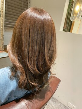 ムーン(moon) #チェリーブラウン #フェミニンロング #ダークアッシュ