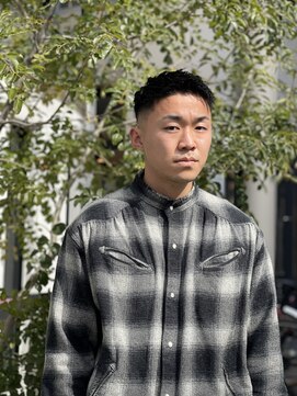 メリケンバーバーショップ フクオカ(MERICAN BARBERSHOP FUK) メンズフェードかきあげ