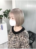ミニボブとミルクティーベージュ