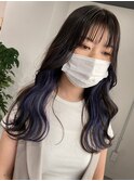 インナーカラーケアブリーチイヤリングカラーハイライトレイヤー