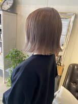 ヘアーデザイン シュシュ(hair design Chou Chou by Yone) ミルクティーベージュ&ボブ♪