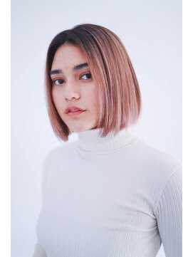 ベンジー 北千住店(benji) 柔らかいピンクカラー×お手入れ簡単ボブ