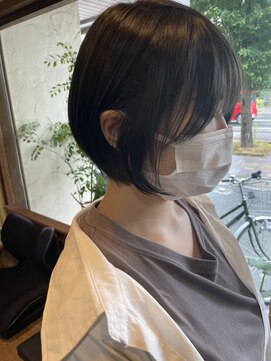 シークヘアー 大野城店(Chic HAIR) 丸みショート/ショートボブ/透明感カラー/オリーブグレージュ