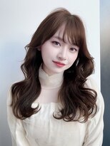 ロングヘア韓国ヘアレイヤーカット小顔カット2wayバング