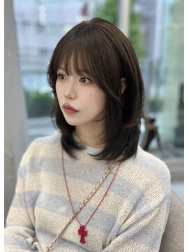 シーテメゾン(Ciete Maison) ミディアムレイヤー×グレージュ