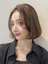 ノイ(noi) 顔周りレイヤーカットくびれヘアミルクティーベージュカラー