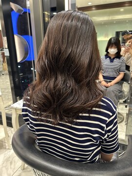 アピッシュ ギンザ(apish ginza) 伸ばしかけパーマ/コテ巻き風パーマ/韓国風/ストレート矯正毛