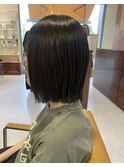 タッセルボブ×オリーブベージュカラー
