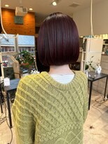 イル(ill)&nbsp;グラデーション　レッド　ミニボブ