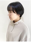 【morio成増/一戸】大人かわいい黒髪丸みショート