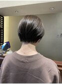 ショートヘア オリーブベージュ