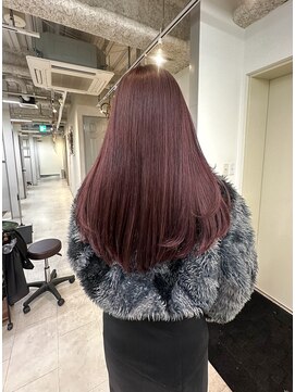 シェノン(Chainon.) チェリーレッド　レッドカラー　ダブルカラー　博多