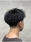 テーパーフェード×スパイキーショート