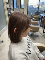 アローム(alom) ホワイトグレージュ/デジタルパーマ/チェリーブラウン/茅ヶ崎