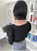 ★ふんわりミディアムシースルーバング大人ボブレイヤーカット