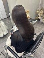 ファビ 渋谷(Fab)&nbsp;くびれヘア/暗めカラー/アプリコットオレンジ/縮毛矯正