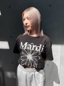 ヴァーディ オモテサンドウ(Vardy omotesando) white beige/ホワイトベージュ ボブ