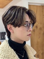 クオル 円山(QOL)&nbsp;メッシュキャップハイライトセンターパートニュアンスパーマ