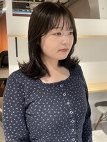 コフィー バイ メルト 吉祥寺(cofy by melt)&nbsp;【松本咲花】ミディアムレイヤーオリーブグレージュ冬カラー